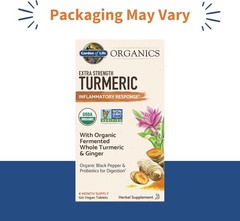 Garden of Life Organics Extra Strength Turmeric Inflammatory Response 120 Tablet