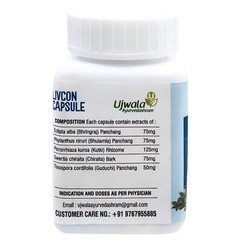 Ujwala Ayurvedashram Livcon Capsule(60 Cap)-For Liver Support & Digestion