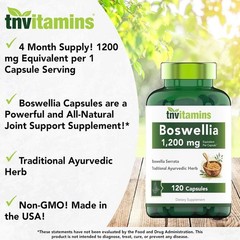 Boswellia Serrata Herbal Extract Capsules 1200 Mg Capsule- FREE SHIPPING