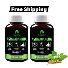 2 Pack Of Ashwagandha Supplement 500 mg/120 Capsules Best For Overall Well Being