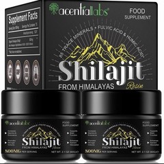 6Pack 100% Himalayan Shilajit, Soft Resin,Organic,Extremely Potent,Fulvic Acid