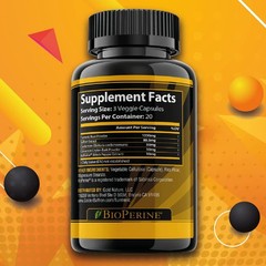 GOLDEN SAFFRON Turmeric Curcumin Supplement with 60 Count (Pack of 1)