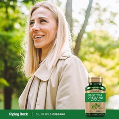 Oregano Oil Capsules | 200 Softgel Pills | 4000mg | Non-GMO | by Piping Rock