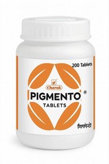 Charak Pigmento Tablet – 200 Tabs Supports natural skin pigmentation pack of 1