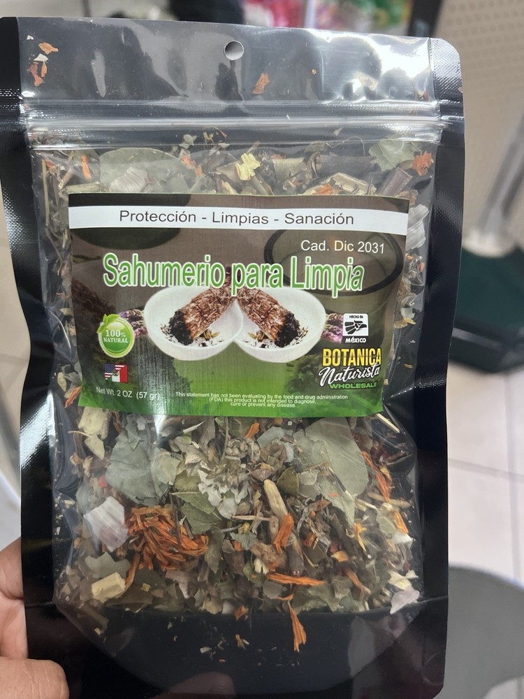 Botanica Naturista Sahumerio Limpia Herbal Blend, Protection & Cleansing, 2 oz