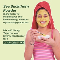 Nutrabud Organics Sea Buckthorn Berry Powder 100 grams Vitamins, Omega-3,6,7,9