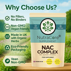 NAC Complex Capsules-800mg (240mg Quercetin,240mg Vitamin C) Lung & Liver-90Caps