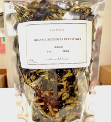 Butterfly Pea Flower Organic Dried Cut 2oz /Bulk Freshly Packed from Farm