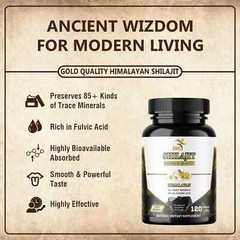 Himalayan Premium Pure Shilajit 120 Caps, IMPROVES VIGOR VITALITY USA