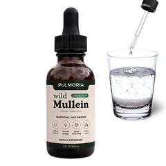 Pulmoria Wild Mullein Cleanse Drops 60ml Organic Herbal Extract suitable for Lun