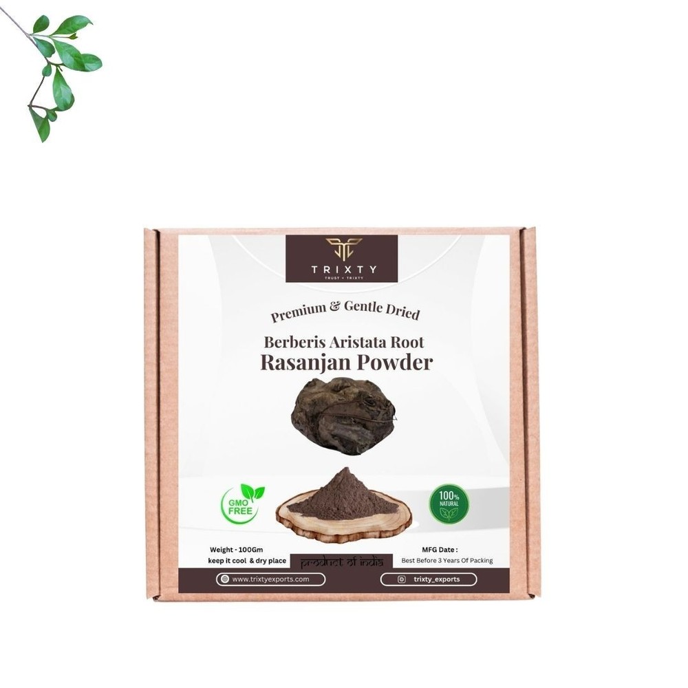 Berberis Aristata Root Gum Rasanjan Powder Raswanti Indian Free Ship 100gm