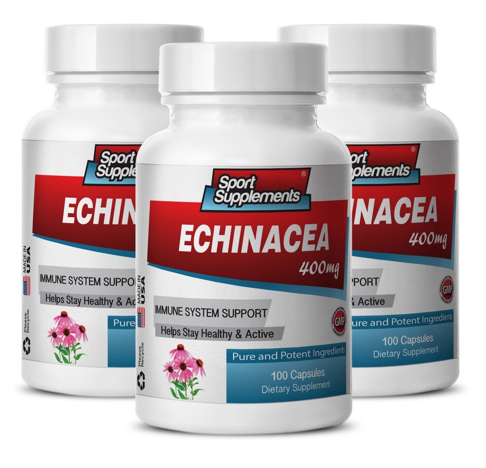 Echinacea Plants – Echinacea 400mg – Immune System Recovery Capsules 3B