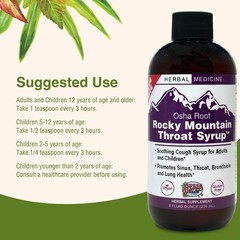 Herbs Etc. Rocky Mountain Throat Syrup, 8 fl oz, 2 Pack