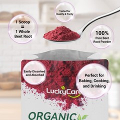 Luckycare Beet Root Powder 900g Organic Nitric Oxide Beets Superfood Beetroot
