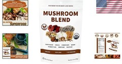 7 Mushroom Extract Powder – Organic Blend for Cognitive & Immune Support – 3….