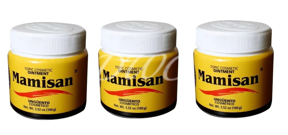 3 PACK MAMISAN POMADA 100g (3.52oz) each OINTMENT Unguento MADE IN MEXICO