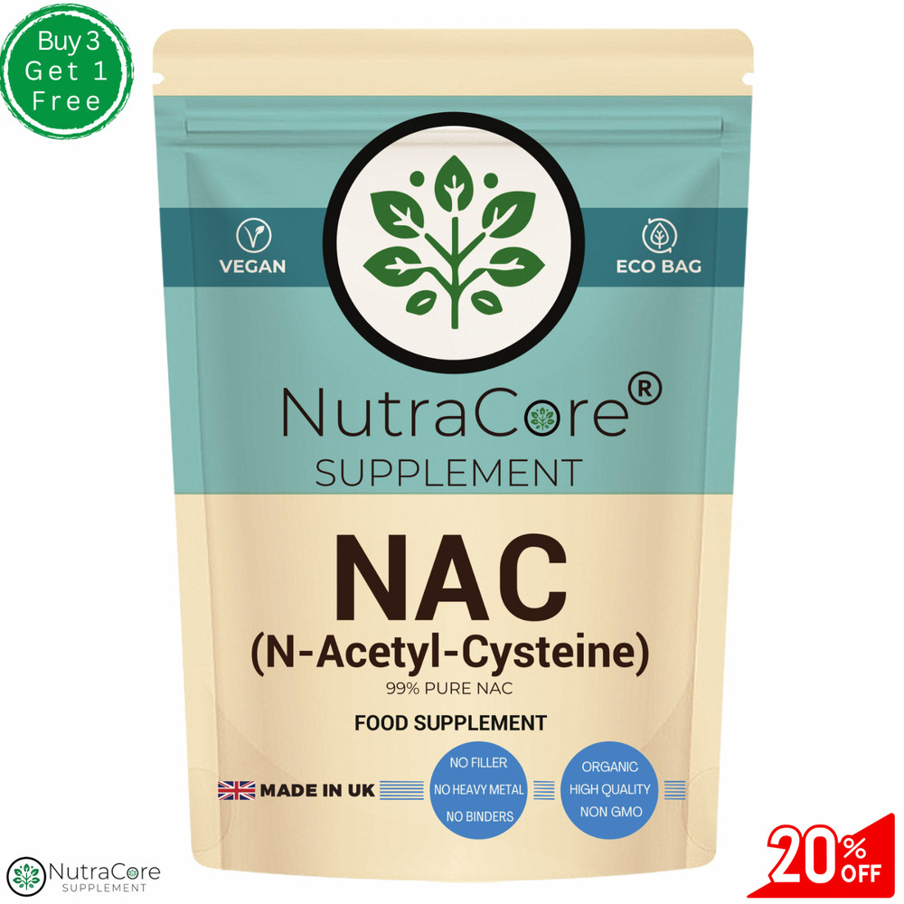 NAC (99% N-Acetyl-Cysteine) Capsules-1000mg-Liver & Lung Support & Brain Health