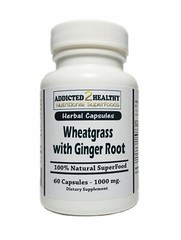60 Wheatgrass & Ginger Root Capsules | Digestion, Alkalinity, Nutrients & More