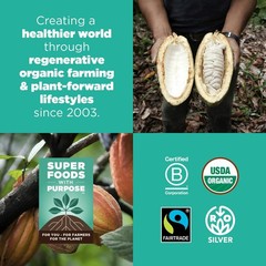 Sustainable and Delicious: 8oz Fairtrade Cacao Powder for Hot Chocolate Bliss