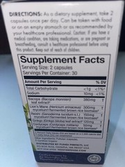 Host Defence MycoBotanicals Brain Dietary Supplement for Mental Clarity – 60…