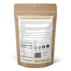Organic Ashwagandha Root Powder (4 OZ) Non-GMO Raw Ashwagandha Powder for Tea