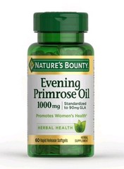 Nature’s Bounty Evening Primrose Oil 1000mg Softgels 60 Exp 12/2029