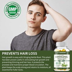 Stinging Nettle Root 7500mg – Prevent Hair Loss, Prostate & Urinary Tract Health