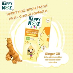 Happy noz Onion Essential Oil Sticker Organic Stuffy Nose (6PCS/Box × 3)