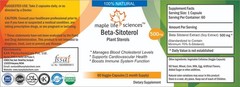 Beta Sitosterol 70% Phytosterol Soy Hair loss Prostate Health Cholesterol
