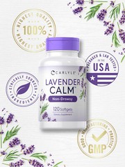 Lavender Pills | 80mg | 120 Softgels | Calm & Non-Drowsy Formula | by Carlyle