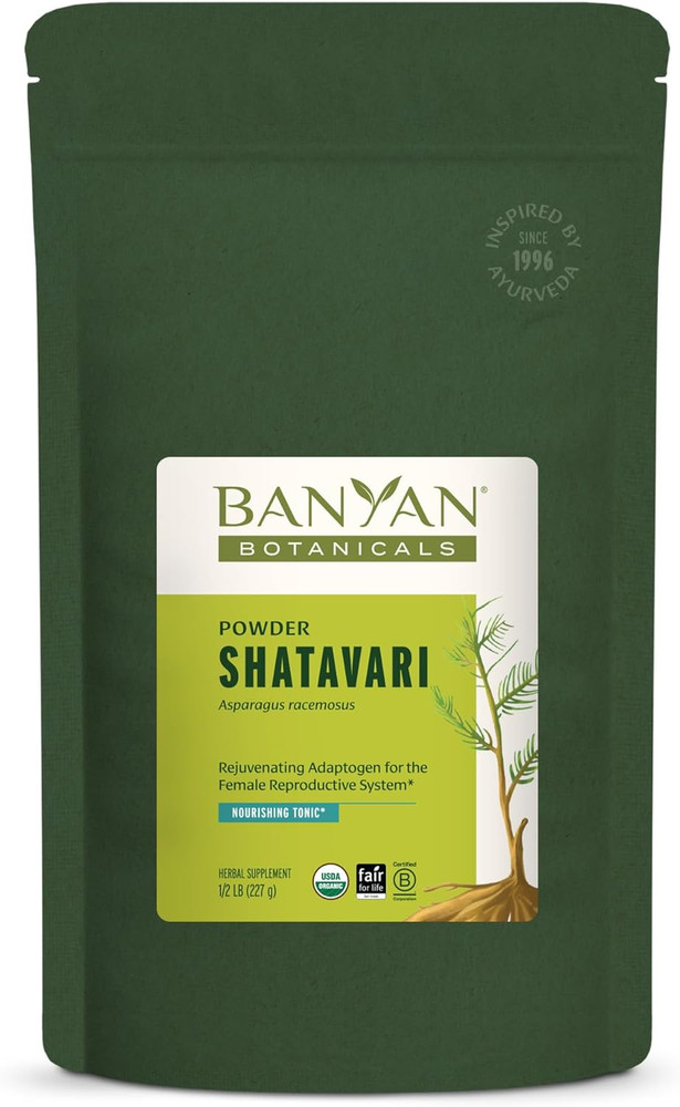 Banyan Botanicals Shatavari Powder – Organic Asparagus Racemosus Root Powder – R