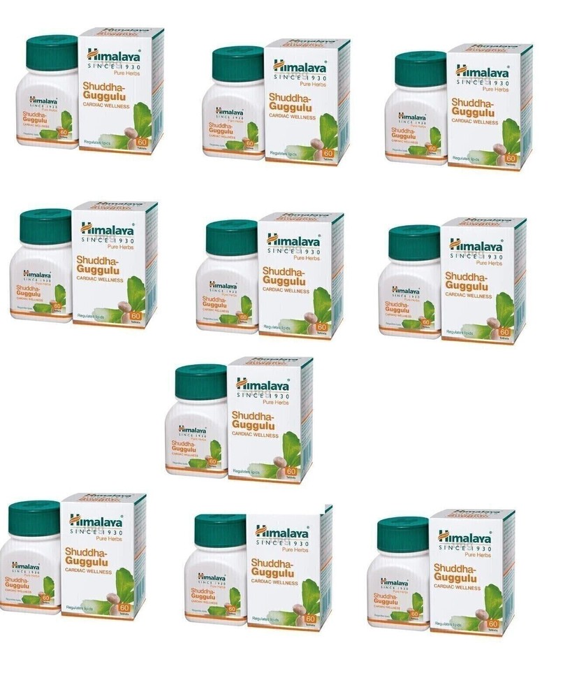 Himalaya Shuddha Guggulu 10 Box Of 60 Tabs ast Fast Shipping 100% Original