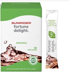 SUNRIDER FORTUNE DELIGHT ORIGINAL Flavor Concentrated Herbal Tea 30 x3g Stick Pk