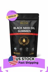 Black Seed Oil Gummies Sugar Free, 90 Gummies, High Potency, Black Cumin, Vegan