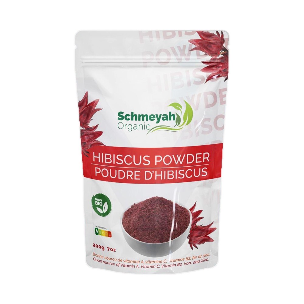 Organic Hibiscus Powder | 100% Pure Tea | Supports Digestion & Skin | 200 gram