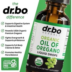 LUXRY NEW Oregano Oil Organic Liquid Drops – 6 Month Supply Organic Oil