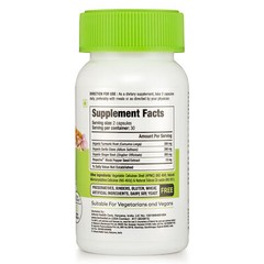 Organic Turmeric Garlic Ginger PURE Capsules Cardiovascular Support Antioxidant