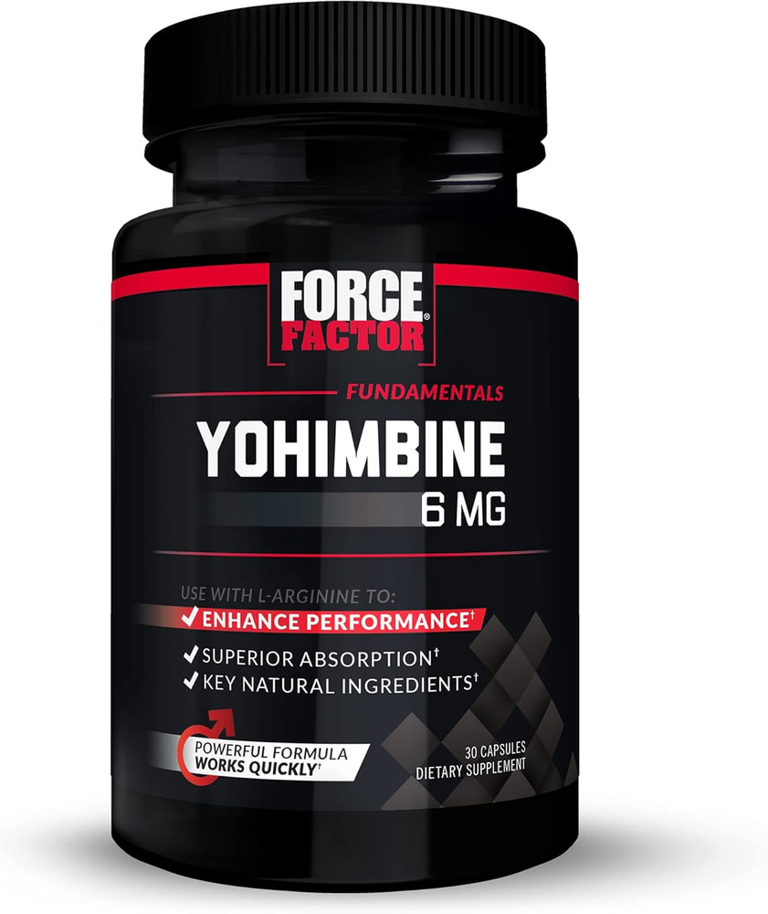 Yohimbine Supplement for Men, Yohimbe Bark Extract with Superior Absorption to E
