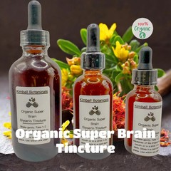 Organic Super Brain USDA Certified Glycerin Tincture Liquid Extract,