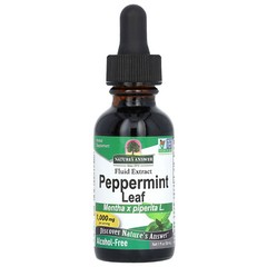 Peppermint Leaf, Alcohol-Free , 1,000 mg , 1 fl oz (30 ml)