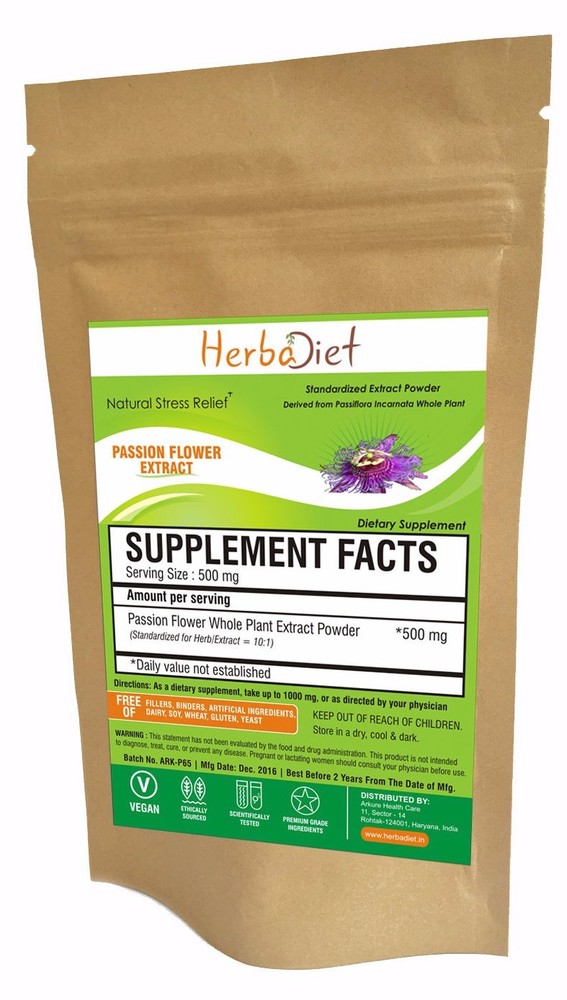 PURE Passion Flower 10:1 Extract Powder PREMIUM Natural Sedative Anxiety Relief