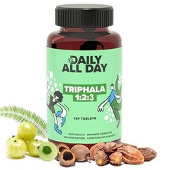 Daily All Day Triphala 1 2 3 Ratio Tablets 120 Constipation, Acidity Gas Relief