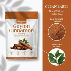 Living Root Ceylon Cinnamon Powder – Livingroot with MCT Oil, Highly Bioavailabl