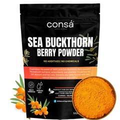 CONSA Sea Buckthorn Powder 100g | Vitamin-Rich Pure Organic Fruit Extract