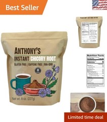 Instant Chicory Root Powder – 8oz, Gluten-Free, Caffeine-Free Coffee Alternative