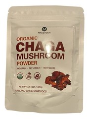 Chaga Organic Mushroom Powder 3, 53 oz (100g) Gluten-Free