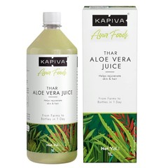 Kapiva Aloe Vera Juice 1L With Pulp Herbal Skin Hair Wellness Drink Free Ship