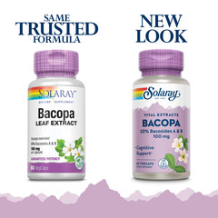 Solaray – Bacopa Ayurvedic Herbs, 100 mg | 60 capsules
