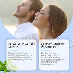 Herbal Respiratory Spray, Breathing Throat Care Mint Extract Daily Use