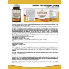Turmeric Curcumin Highest Potency Metabolic Enhancer Fat Burn Caps Free Shipping